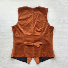 Load image into Gallery viewer, Emerald Green Velvet Vest for Men Burnt Orange Vest Wholesale Christmas Vest