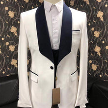 Load image into Gallery viewer, Men’s 3 Pieces Suit Shawl Lapel Suits One Button Tux For Dinner Wedding