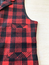 Load image into Gallery viewer, Ugly Christmas Vest for Men Red Plaid Vest