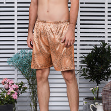 Load image into Gallery viewer, Mens Satin Shorts Sleepwear Satin Pajama Silk Sleep Shorts