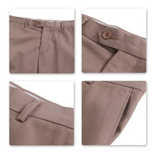 Load image into Gallery viewer, Mens 3 PICS Suit Khaki Lapel Plaid Suit For Wedding Banquet (Blazer+Vest+Pants)