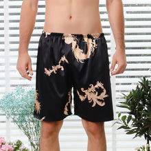 Load image into Gallery viewer, Mens Satin Shorts Sleepwear Satin Pajama Silk Sleep Shorts