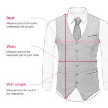 Load image into Gallery viewer, Men's Suit Vest For Wedding GroommanTweed Business Waistcoat Jacket V Neck Formal Casual  Waistcoat