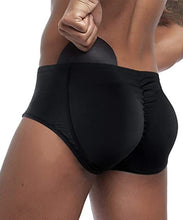 Load image into Gallery viewer, Men Padded Underwear Briefs Boxers Men Butt Booster Hip Enhancer 4 Detachable Pads