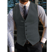 Load image into Gallery viewer, Men's Suit Vest For Wedding GroommanTweed Business Waistcoat Jacket V Neck Formal Casual  Waistcoat