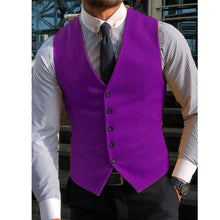 Load image into Gallery viewer, Men's Suit Vest For Wedding GroommanTweed Business Waistcoat Jacket V Neck Formal Casual  Waistcoat