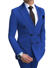 Load image into Gallery viewer, Men's Suits 2 PICS Slim Fit Formal Lapel Tuxedos For Wedding Suit Blazer Pants