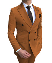 Load image into Gallery viewer, Men's Suits 2 PICS Slim Fit Formal Lapel Tuxedos For Wedding Suit Blazer Pants