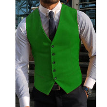 Load image into Gallery viewer, Men's Suit Vest For Wedding GroommanTweed Business Waistcoat Jacket V Neck Formal Casual  Waistcoat