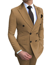 Load image into Gallery viewer, Men's Suits 2 PICS Slim Fit Formal Lapel Tuxedos For Wedding Suit Blazer Pants