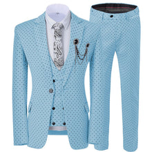 Load image into Gallery viewer, Men 3-Piece Lapel Double Breasted Little Bit Slim Fit Formal Suits (No Tie)