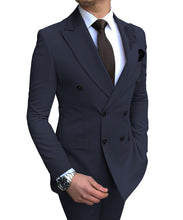 Load image into Gallery viewer, Men's Suits 2 PICS Slim Fit Formal Lapel Tuxedos For Wedding Suit Blazer Pants