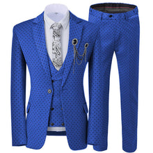 Load image into Gallery viewer, Men 3-Piece Lapel Double Breasted Little Bit Slim Fit Formal Suits (No Tie)