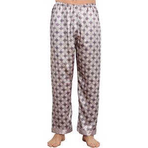 Men's Satin Pajama Long Pants Home Nightgown Pants