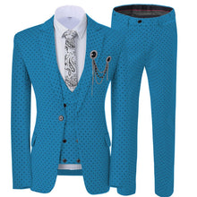 Load image into Gallery viewer, Men 3-Piece Lapel Double Breasted Little Bit Slim Fit Formal Suits (No Tie)