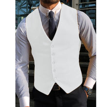 Load image into Gallery viewer, Men's Suit Vest For Wedding GroommanTweed Business Waistcoat Jacket V Neck Formal Casual  Waistcoat