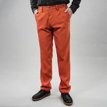 Load image into Gallery viewer, Burnt Orange Twill Pants 2025 Wedding Work with Adjustable Waist