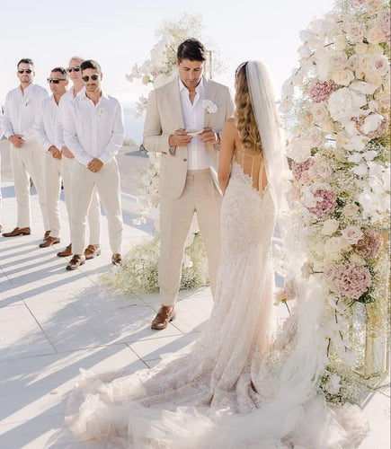 Linen Groomsmen Pants Beach Wedding