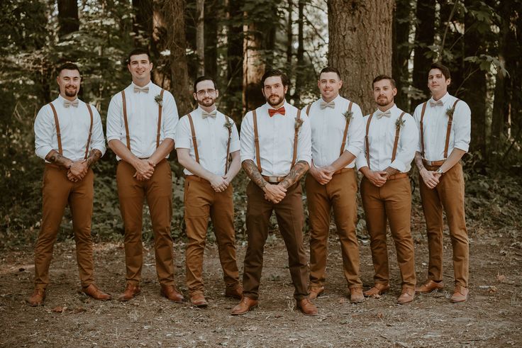 Tan Groomsmen Pants Wedding Formal Work
