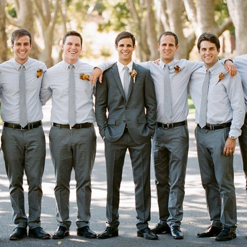 Dark Grey Groomsmen Pants for Wedding