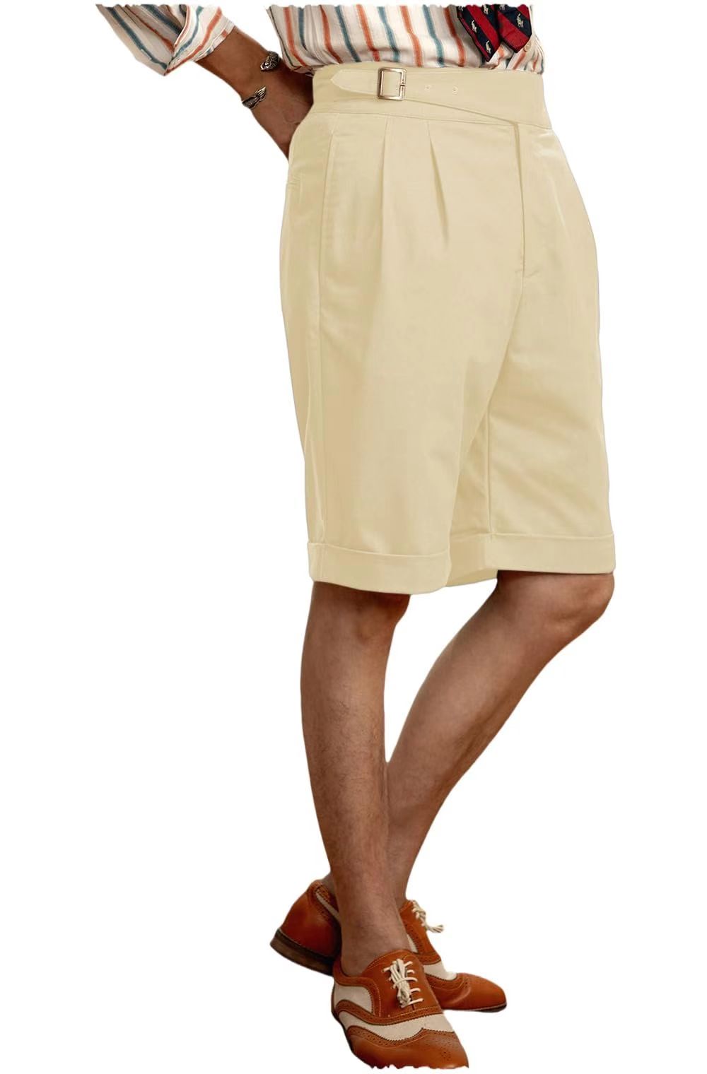 mens formal dress shorts Men Shorts for Work Formal 36 / Light Grey