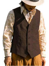 Load image into Gallery viewer, Chocolate Brown Linen Vest Summer 2026