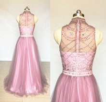 Load image into Gallery viewer, Sweetheart Mauve Tulle Long Prom Dress