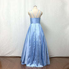 Load image into Gallery viewer, Spaghetti Straps Light Sky Blue Taffeta Long Prom Dress with Pockets