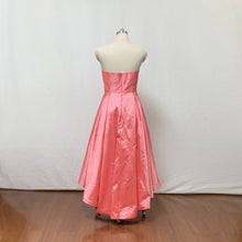 Load image into Gallery viewer, Sweetheart Watermelon Taffeta High Low Prom Dress