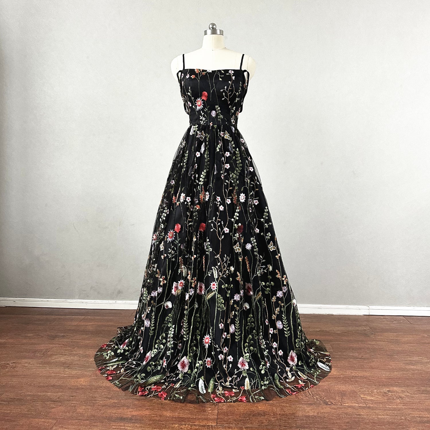 black fairy prom dress Sparkly black prom dress night corset neckline fairy tale tulle prince   Simplepromdress