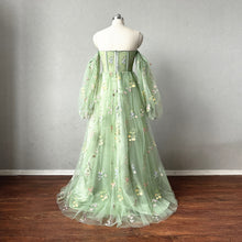 Load image into Gallery viewer, Fairy Prom Dress 2024 with Long Sleeves Detachable