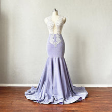 Load image into Gallery viewer, Mermaid Prom Dress Illusion Back