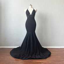 Load image into Gallery viewer, Black Prom Dress Mermaid