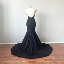 Load image into Gallery viewer, Black Prom Dress Mermaid