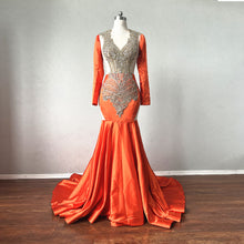 Load image into Gallery viewer, Luxurious Prom Dress Mermaid with Long Sleeves