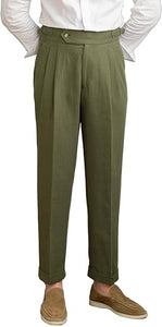 Linen Pants for Men Summer 2025 with Adjustable Waistband