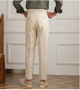 Linen Pants for Men Summer 2025 with Adjustable Waistband