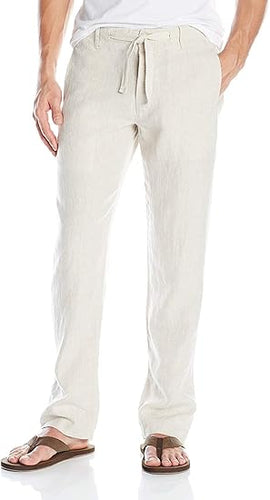 Linen Pants Drawstring Mens