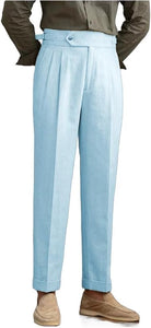 Linen Pants for Men Summer 2025 with Adjustable Waistband