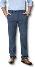 Load image into Gallery viewer, Herringbone Tweed Pants Relaxed Fit with Invisible Elastic Waistband