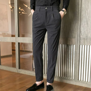 Corduroy Pants Relaxed Fit with Invisible Elastic Waistband