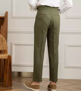 Linen Pants Casual with Adjustable Waistband