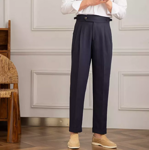 Linen Pants Casual with Adjustable Waistband