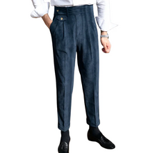 Load image into Gallery viewer, Corduroy Pants Relaxed Fit Navy Blue Coffee