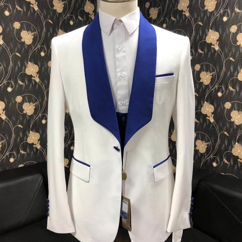 Men’s 3 Pieces Suit Shawl Lapel Suits One Button Tux For Dinner Wedding