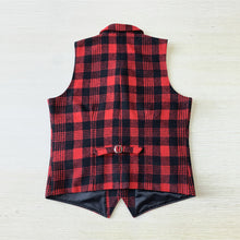 Load image into Gallery viewer, Ugly Christmas Vest for Men Red Plaid Vest