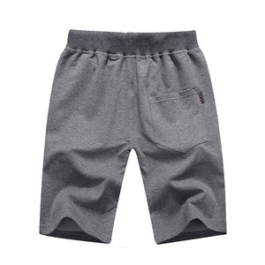 Black Zipper Pocket Solid Drawstring Cotton Blended Shorts For Casual Shorts