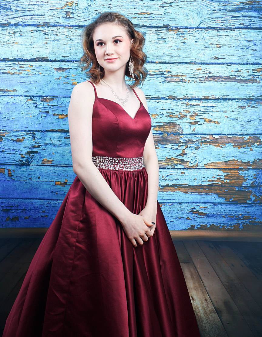 Off Shoulder Burgundy Satin Long Prom Dress 2020 6 / Custom Color Off Shoulder Burgundy Satin Long Prom Dress 2020 6 / Custom Color