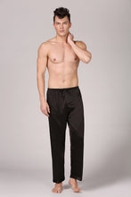 Load image into Gallery viewer, Solid Color Long Pajama Pants Silk Satin Men&#39;s Lounge Pants