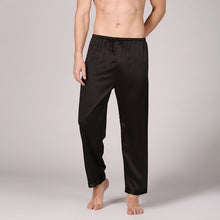 Load image into Gallery viewer, Solid Color Long Pajama Pants Silk Satin Men&#39;s Lounge Pants
